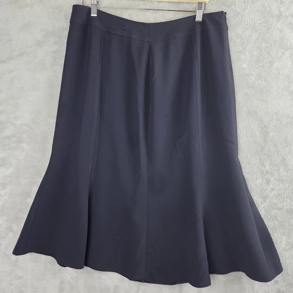 Louben Blue Maxi A-Line Skirt for Work - Picture 2 of 8